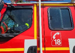 Coquelles: intervention des sapeurs-pompiers près d'Eurotunnel