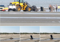 Déminage : A Bray-Dunes, un bloc de défense a été détruit sur la plage mardi.