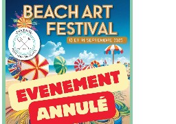 Fort-Mahon-Plage annule le Beach Art Festival à cause de la météo.