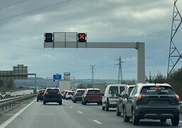 Boulogne-sur-mer : 3 kilomètres de bouchons sur la rocade aprés un accident de poids lourd. 