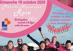 A Fort-Mahon-Plage : participez à la plus longue chenille rose dans l'eau pour Octobre rose... 