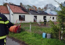 Une maison détruite par un incendie à Bourbourg