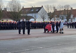 Wimille/Marquise: mort en service sur l'A16, Mathieu Cornu promu Sergent et décoré à titre posthume