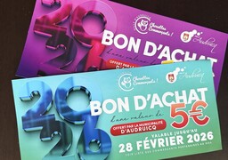 Des bons d’achat de 15 euros sont distribués par la ville d’Audruicq et les commerçants.