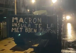 Des dizaines d'agriculteurs postés devant la villa des Macron au Touquet