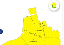 Hauts-de-France : La vigilance jaune neige et verglas est maintenue jusqu’à dimanche midi.