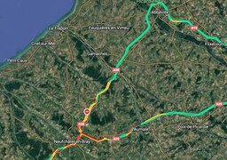 A28 : circulation interrompue à cause de la neige entre Abbeville et Rouen !