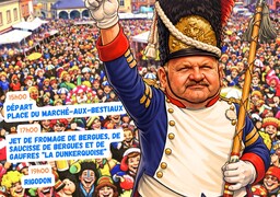 À Bergues, le carnaval c'est dimanche avec le retour de Pompon 1er et du concours du cri de la vache !