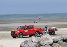 Wimereux : blessée à la cheville, une septuagénaire piégée par la marée secourue par les pompiers