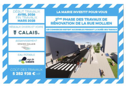 Réhabilitation de la rue Mollien à Calais : une réunion d’échanges et d’informations organisée ce mercredi pour les riverains.