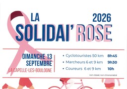 La Solidai'Rose revient à La Capelle-lès-Boulogne : une journée sportive et solidaire contre le cancer du sein