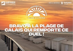 La plage de Calais rejoint Berck-sur-Mer en demi-finales de la « Plage préférée des Français »