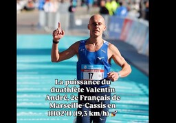 Le Merlimontois Valentin André deuxième Français de Marseille-Cassis.