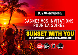 Gagnez votre soirée « Sunset With You » et 40 € de consommations !