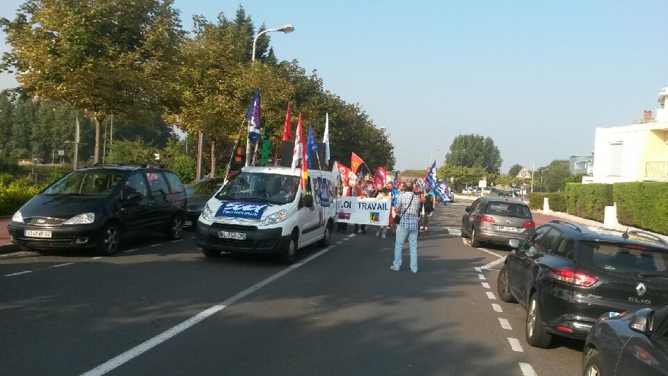 Nouvelle journée de mobilisation contre la loi travail sur la Côte d'Opale